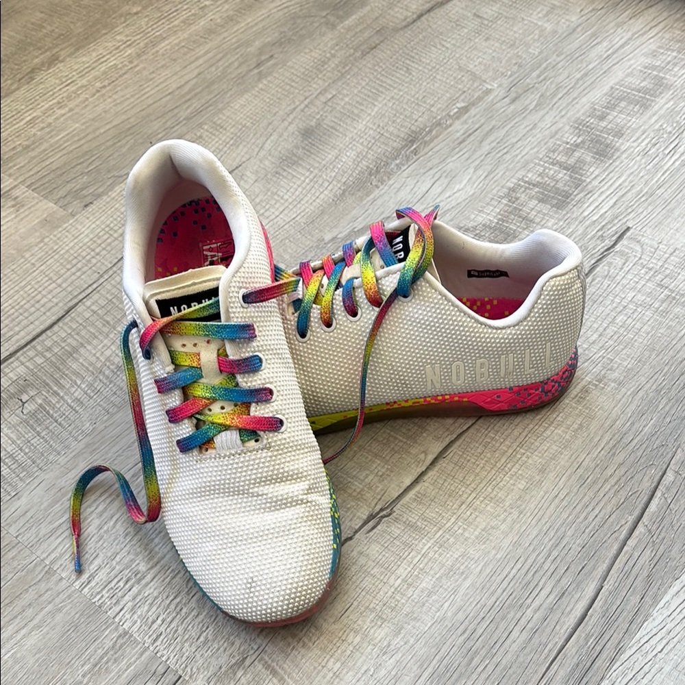 NOBULL Women’s White and Multicolor Sneakers